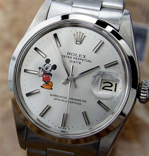 rolex mickey mouse watch|vintage mickey mouse watches collectors.